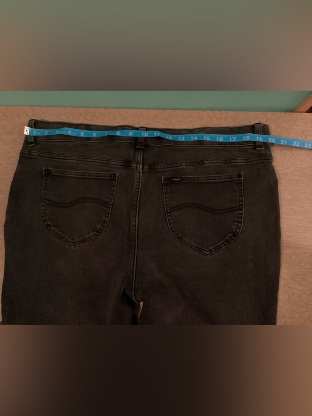 Lee Slim Fit Mid Rise Straight Leg Jeans Size 20W - Picture 9 of 14